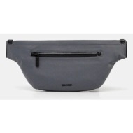 τσάντα φάκελος calvin klein χρώμα: γκρι, k50k512898 συνθετικό ύφασμα