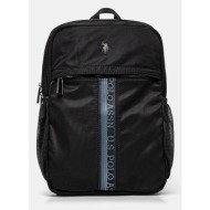 σακίδιο πλάτης u.s. polo assn. paul χρώμα: μαύρο, biupj8476mip συνθετικό ύφασμα