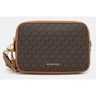 τσάντα michael michael kors χρώμα: καφέ, 32s5gytc5b 89% pvc, 10% πολυεστέρας, 1% poliuretan