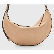 τσάντα σουέτ allsaints halfmoon χρώμα: μπεζ, w098xc κύριο υλικό: 100% δέρμα σαμουά
φόδρα: 100% βαμβά