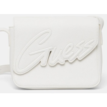 τσάντα guess girl χρώμα μπεζ, j3yz32 wg730 συνθετικό ύφασμα