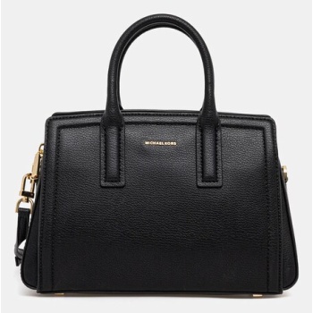 τσάντα michael michael kors χρώμα μαύρο, 30s5g9is1l 100%
