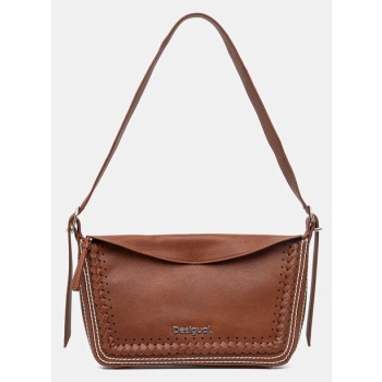 τσάντα desigual trama munich χρώμα καφέ, 25saxp52 κύριο