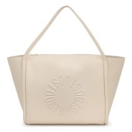 δερμάτινη τσάντα tous miranda χρώμα: μπεζ, 2002200201 δέρμα βοοειδών