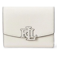 δερμάτινο πορτοφόλι lauren ralph lauren γυναικείο, χρώμα: άσπρο, 432966782 δέρμα βοοειδών