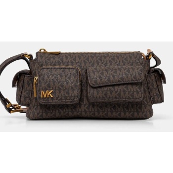 τσάντα michael michael kors χρώμα καφέ, 32s5am3c5b 100%