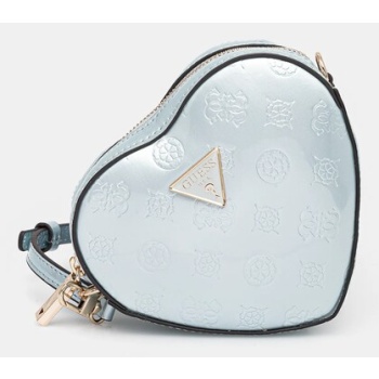 τσάντα guess arnela χρώμα μπλε, hwtg94 96770 δερμάτινη