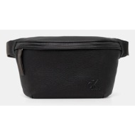 τσάντα φάκελος calvin klein jeans χρώμα: μαύρο, lv04g3082g 100% poliuretan