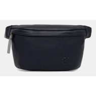 τσάντα φάκελος calvin klein jeans χρώμα: μαύρο, lv04g3082g 100% πολυουρεθάνη