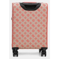 βαλίτσα guess beyza χρώμα: πορτοκαλί, twlp96 27983 υφαντικό υλικό