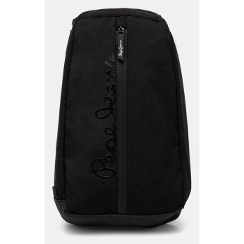 σακίδιο πλάτης pepe jeans jared core χρώμα μαύρο, pm030877