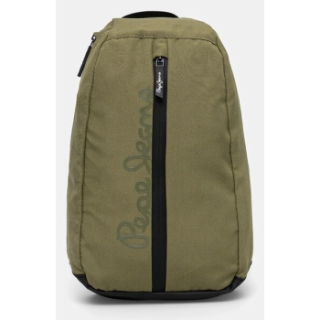 σακίδιο πλάτης pepe jeans jared core χρώμα πράσινο