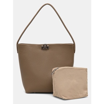 τσάντα answear lab χρώμα μπεζ 100% poliuretan