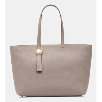 δερμάτινη τσάντα furla χρώμα γκρι, wb01353 hsf000 2572s
