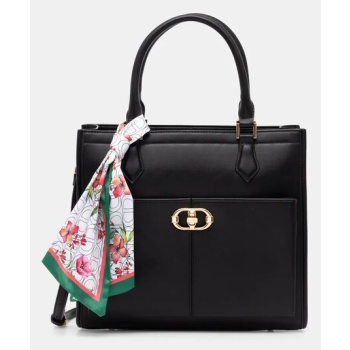 τσάντα aldo ruya χρώμα μαύρο, 13933961 κύριο υλικό 90%