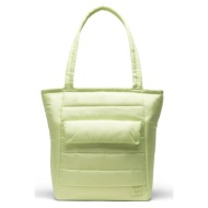 τσάντα herschel herschel retreat tote χρώμα: πράσινο, 11420-06561-os 100% ανακυκλωμένος πολυεστέρας