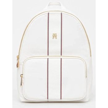 σακίδιο πλάτης tommy hilfiger χρώμα άσπρο, aw0aw17162 90%