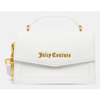 τσάντα juicy couture lily χρώμα άσπρο, bejll8755wvp 100%