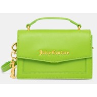 τσάντα juicy couture lily χρώμα: πράσινο, bejll8755wvp 100% poliuretan