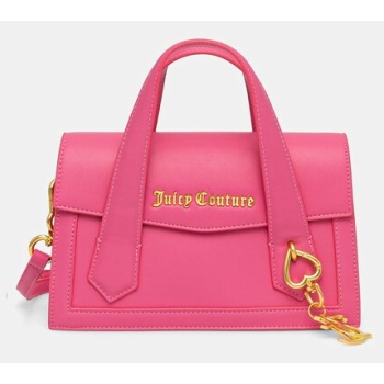 τσάντα juicy couture lily χρώμα ροζ, bejll8751wvp 100%