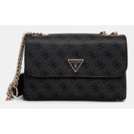 τσάντα guess erica χρώμα: μαύρο, hwesg9 51020 κύριο υλικό: 100% poliuretan
φόδρα: 100% πολυεστέρας