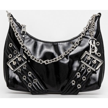 τσάντα steve madden bgraya χρώμα μαύρο, sm13001695 100%
