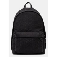 σακίδιο πλάτης coach χρώμα: μαύρο, cah18 υφαντικό υλικό