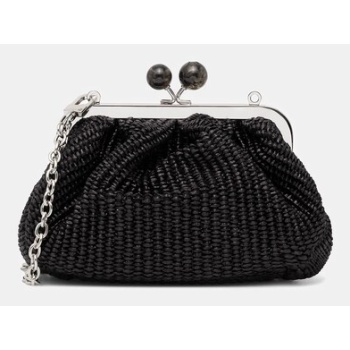 τσάντα weekend max mara χρώμα μαύρο, 2515511095600 κύριο