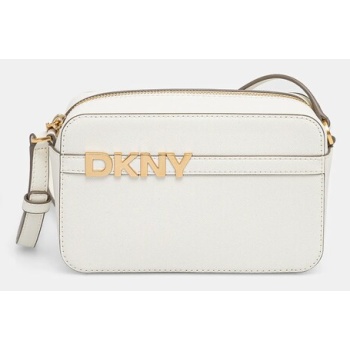 δερμάτινη τσάντα dkny χρώμα μπεζ, r51e1j31 κύριο υλικό
