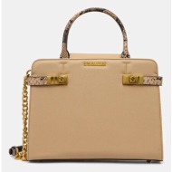 τσάντα steve madden blorens χρώμα: μπεζ, sm13001647 κύριο υλικό: 100% poliuretan
φόδρα: 100% πολυεστ