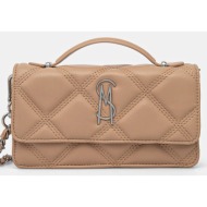 τσάντα steve madden bjeffa χρώμα: μπεζ, sm13001604 κύριο υλικό: 100% poliuretan
φόδρα: 100% ανακυκλω