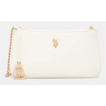 τσάντα u.s. polo assn. jones χρώμα μπεζ, beuje8663wvp 100%