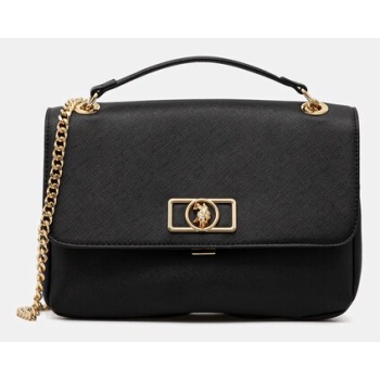 τσάντα u.s. polo assn. jones χρώμα μαύρο, beuj88675wvp