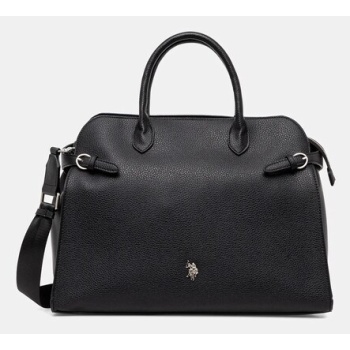 τσάντα u.s. polo assn. melting χρώμα μαύρο, beu2m8604wvp