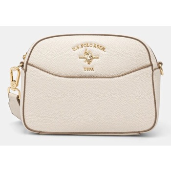 τσάντα u.s. polo assn. stanford χρώμα μπεζ, biuss6206wvp