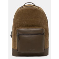 σακίδιο πλάτης tommy hilfiger χρώμα: πράσινο, am0am13229 κύριο υλικό: 100% δέρμα σαμουά
φόδρα: 70% β