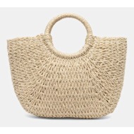 τσάντα answear lab χρώμα: μπεζ 100% χαρτί