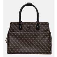 τσάντα guess jesco χρώμα: καφέ, twhb83 89919 κύριο υλικό: 100% poliuretan
φόδρα: 100% πολυεστέρας
