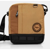 σακίδιο pepe jeans keene core χρώμα: καφέ, pm030878 100% πολυεστέρας