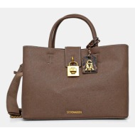 τσάντα steve madden bkess-l χρώμα: καφέ, sm13001642 κύριο υλικό: 100% poliuretan
φόδρα: 100% ανακυκλ