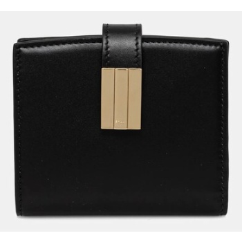 δερμάτινο πορτοφόλι bally γυναικείο, χρώμα μαύρο, wlw01n