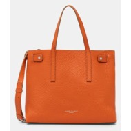δερμάτινη τσάντα gianni chiarini altea χρώμα: πορτοκαλί, bs 11646 rngdbl φυσικό δέρμα