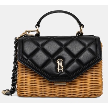 τσάντα steve madden bpicnic χρώμα μαύρο, sm13001666 κύριο
