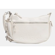 τσάντα desigual half astana ecru χρώμα: άσπρο, 25saxpbv κύριο υλικό: 100% poliuretan
φόδρα: 100% πολ