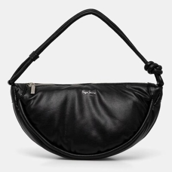 τσάντα pepe jeans nadine softy χρώμα μαύρο, pl031624 κύριο