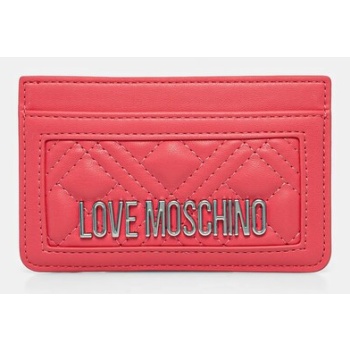πορτοφόλι love moschino χρώμα ροζ, jc5659pp0mla0615 100%