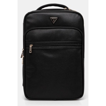 σακίδιο πλάτης guess norom χρώμα μαύρο, twsn90 91032 κύριο