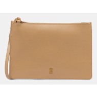 δερμάτινη τσάντα by malene birger aya purse χρώμα: μπεζ, 103357 κύριο υλικό: 46% ανακυκλωμένο δέρμα,