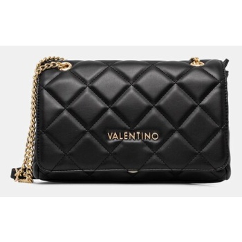 τσάντα valentino bags χρώμα μαύρο, vbs3kk02r κύριο υλικό