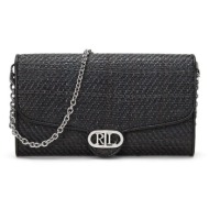 πορτοφόλι lauren ralph lauren χρώμα: μαύρο, 432966881 rafia